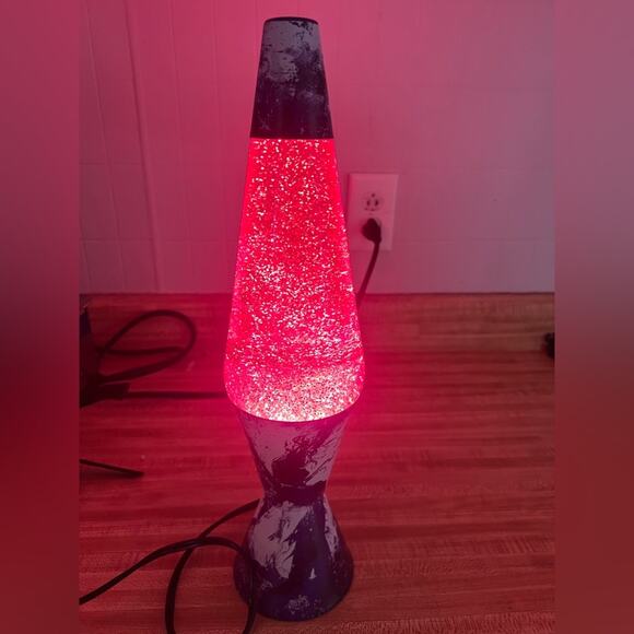Schylling Rare- 17" Dark Faerie Dust lava GLITTER Lamp Spencer's Exclusives - Picture 3 of 4